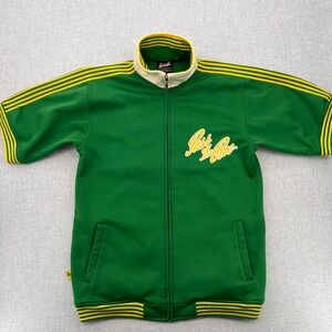 Pass The Roc Full Zip Track Jacket Basketball Warmup Men L Green Streetwear Y2K